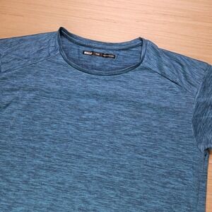 REI Co-op Active T-Shirt Women L Blue Space Dye Short Sleeve Hiking Gym Top